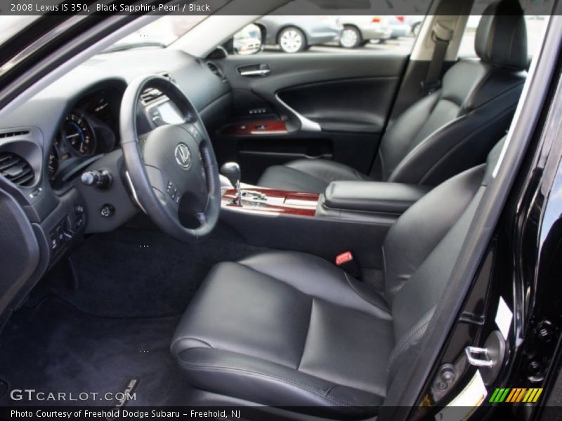 Black Sapphire Pearl / Black 2008 Lexus IS 350