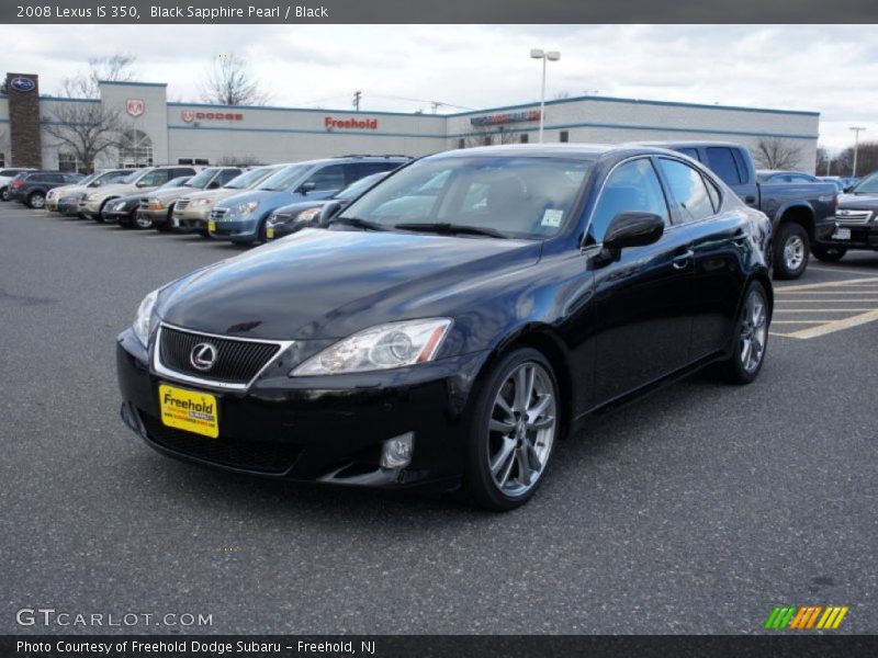 Black Sapphire Pearl / Black 2008 Lexus IS 350