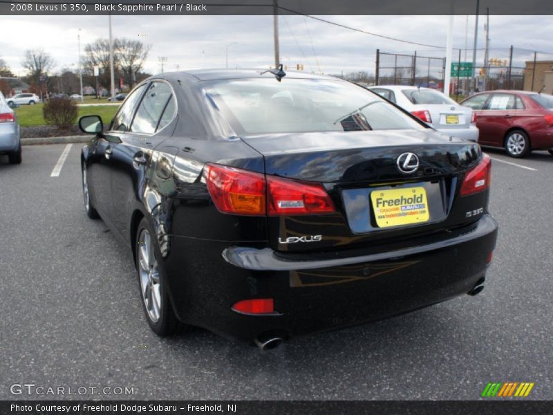 Black Sapphire Pearl / Black 2008 Lexus IS 350
