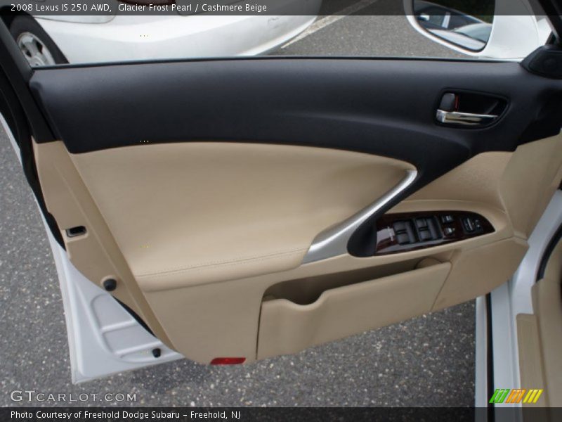 Glacier Frost Pearl / Cashmere Beige 2008 Lexus IS 250 AWD