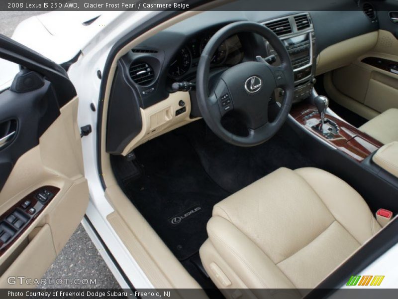 Glacier Frost Pearl / Cashmere Beige 2008 Lexus IS 250 AWD