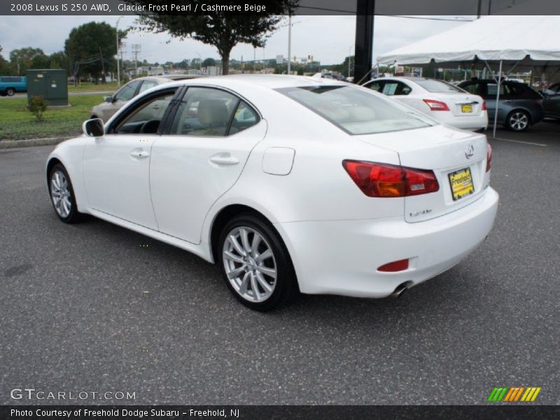 Glacier Frost Pearl / Cashmere Beige 2008 Lexus IS 250 AWD