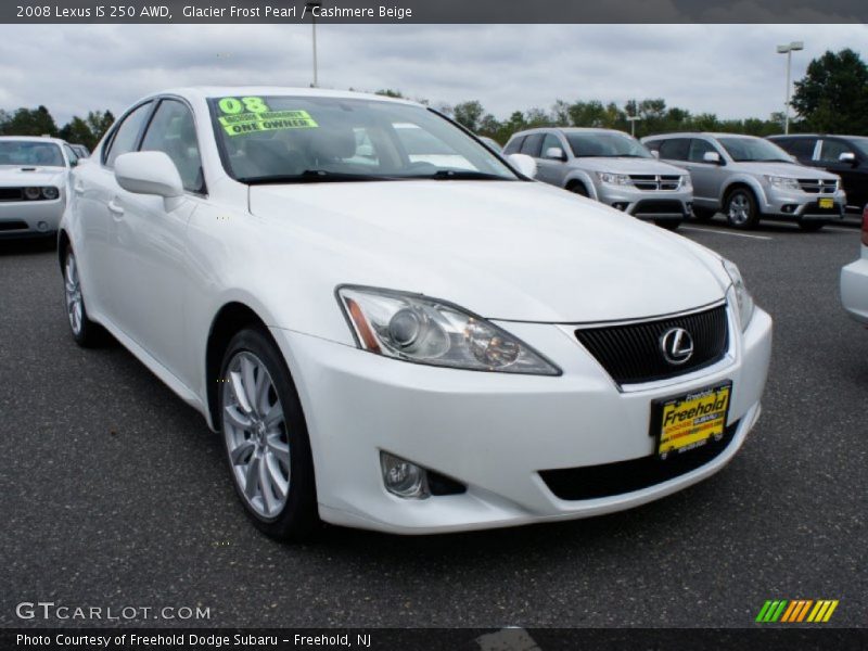 Glacier Frost Pearl / Cashmere Beige 2008 Lexus IS 250 AWD
