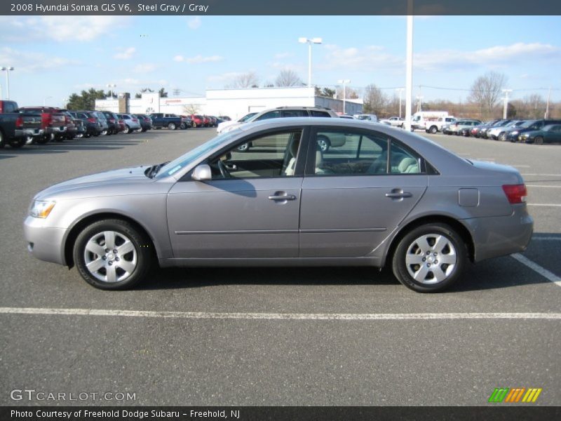 Steel Gray / Gray 2008 Hyundai Sonata GLS V6