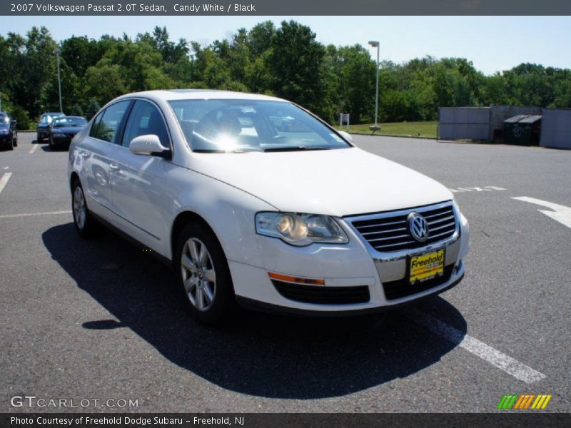 Candy White / Black 2007 Volkswagen Passat 2.0T Sedan