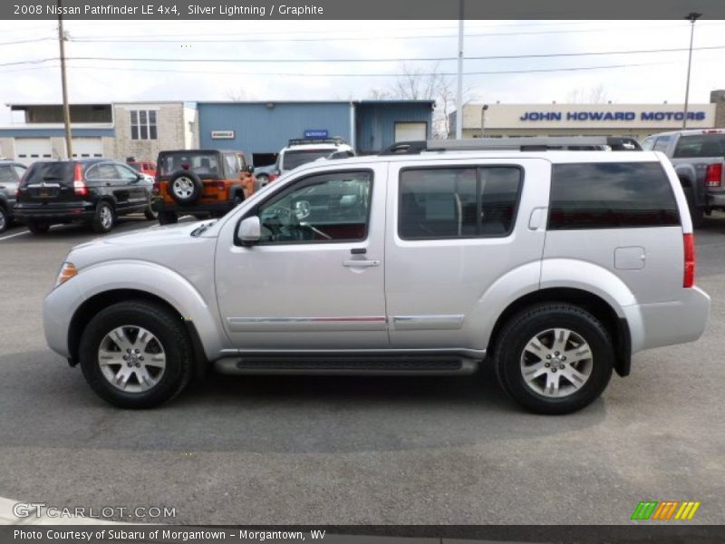 Silver Lightning / Graphite 2008 Nissan Pathfinder LE 4x4