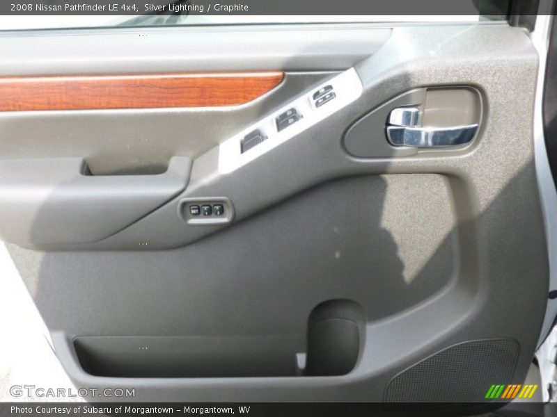 Silver Lightning / Graphite 2008 Nissan Pathfinder LE 4x4