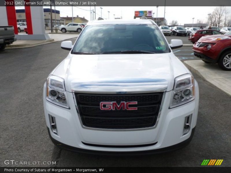 Olympic White / Jet Black 2012 GMC Terrain SLE AWD