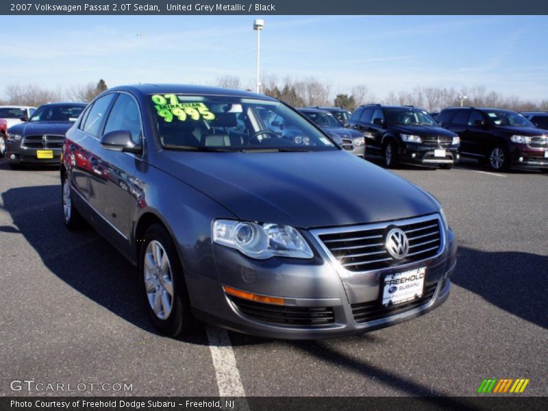 United Grey Metallic / Black 2007 Volkswagen Passat 2.0T Sedan