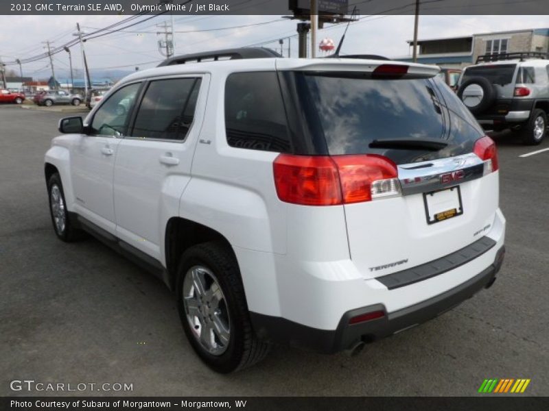 Olympic White / Jet Black 2012 GMC Terrain SLE AWD