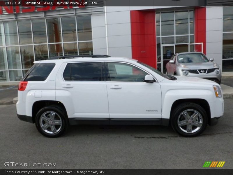 Olympic White / Jet Black 2012 GMC Terrain SLE AWD