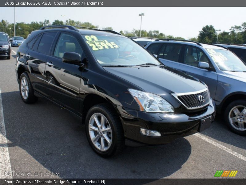 Obsidian Black / Parchment 2009 Lexus RX 350 AWD
