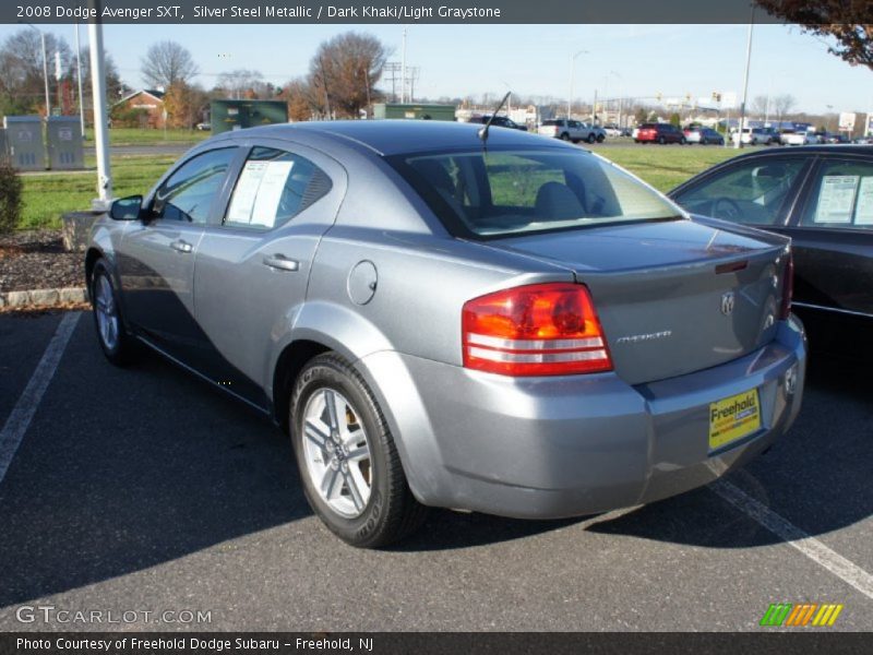 Silver Steel Metallic / Dark Khaki/Light Graystone 2008 Dodge Avenger SXT