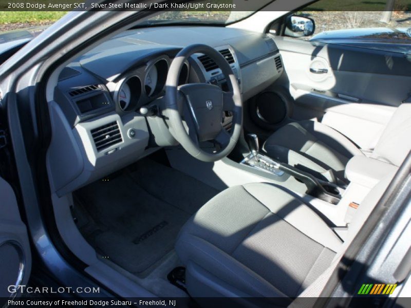 Silver Steel Metallic / Dark Khaki/Light Graystone 2008 Dodge Avenger SXT