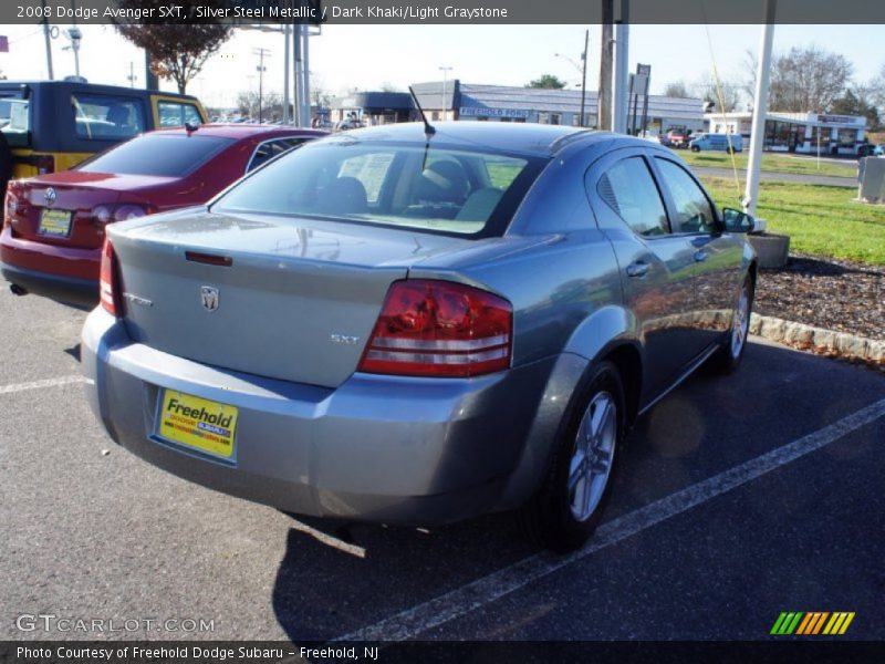 Silver Steel Metallic / Dark Khaki/Light Graystone 2008 Dodge Avenger SXT