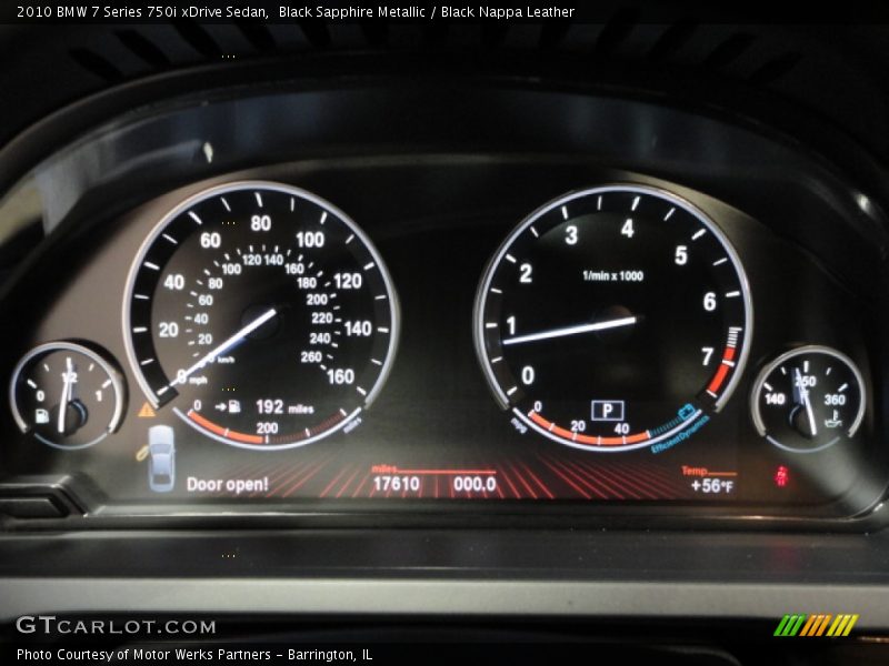  2010 7 Series 750i xDrive Sedan 750i xDrive Sedan Gauges