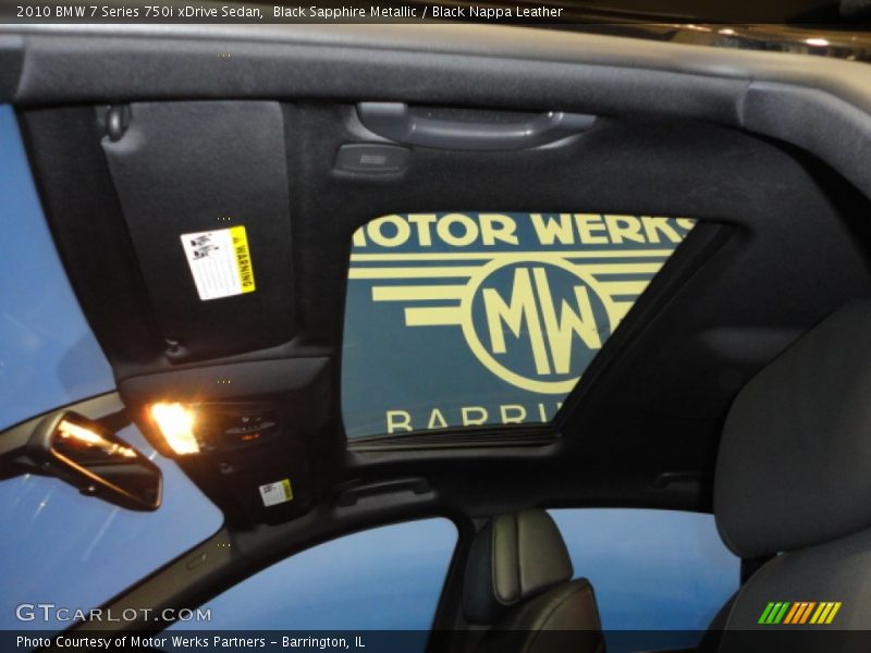 Black Sapphire Metallic / Black Nappa Leather 2010 BMW 7 Series 750i xDrive Sedan