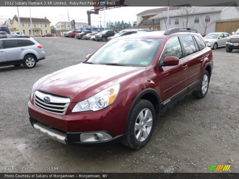 Ruby Red Pearl / Off Black 2012 Subaru Outback 3.6R Limited