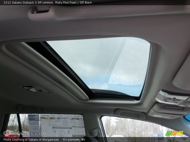 Ruby Red Pearl / Off Black 2012 Subaru Outback 3.6R Limited