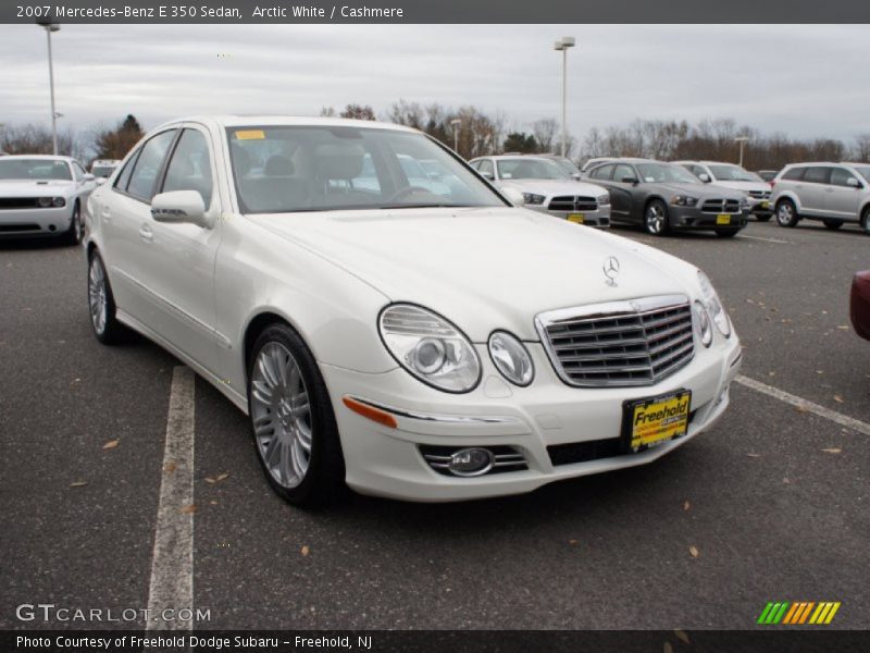 Arctic White / Cashmere 2007 Mercedes-Benz E 350 Sedan