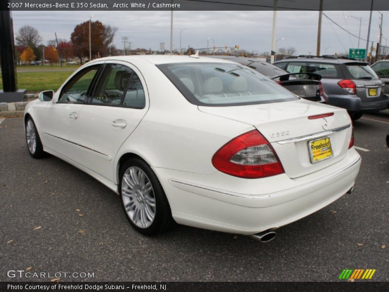 Arctic White / Cashmere 2007 Mercedes-Benz E 350 Sedan