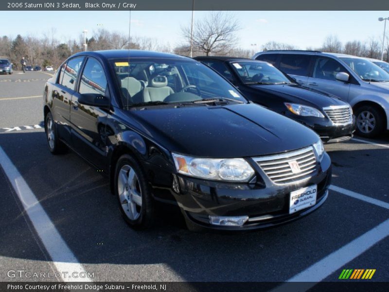 Black Onyx / Gray 2006 Saturn ION 3 Sedan