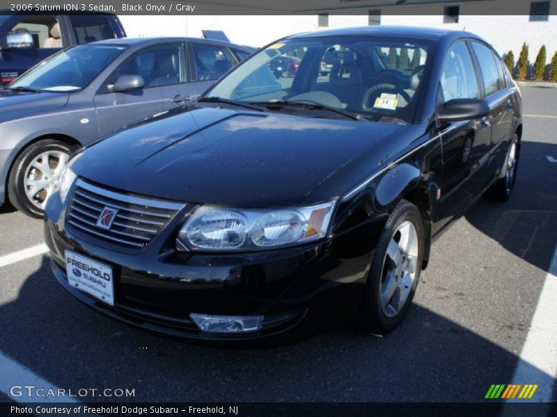 Black Onyx / Gray 2006 Saturn ION 3 Sedan