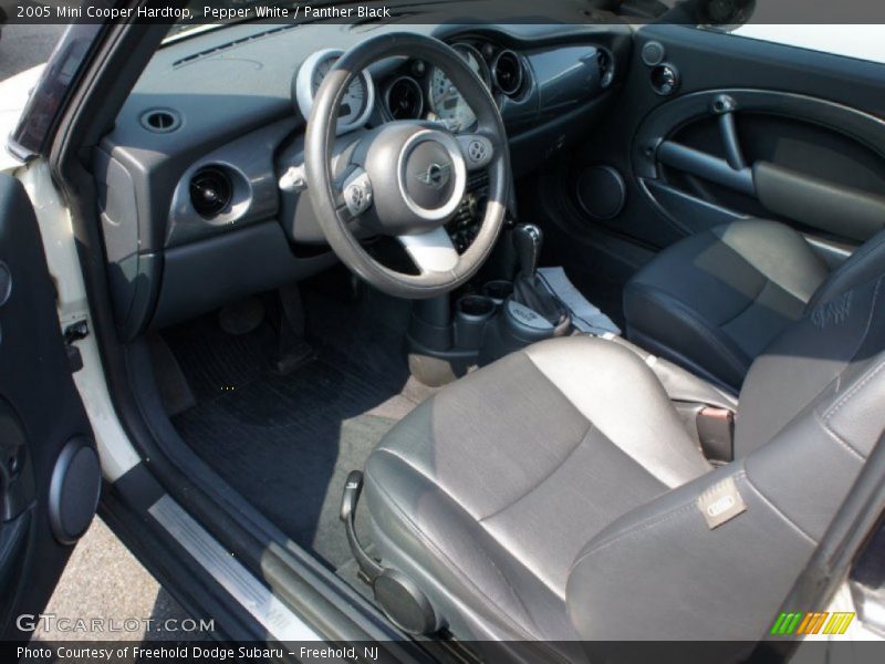 Pepper White / Panther Black 2005 Mini Cooper Hardtop