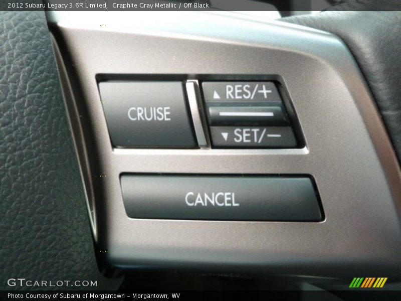 Graphite Gray Metallic / Off Black 2012 Subaru Legacy 3.6R Limited