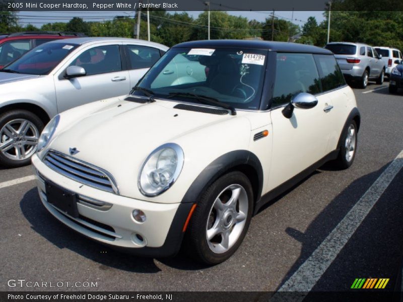 Pepper White / Panther Black 2005 Mini Cooper Hardtop