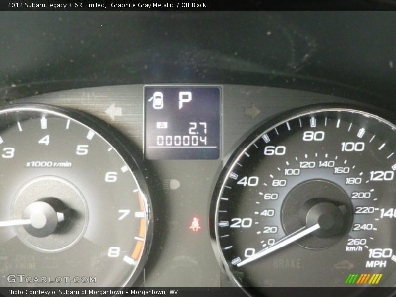 Graphite Gray Metallic / Off Black 2012 Subaru Legacy 3.6R Limited