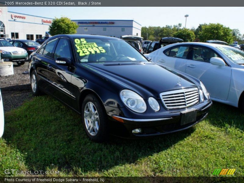 Black / Stone 2005 Mercedes-Benz E 320 CDI Sedan