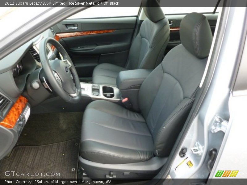 Front Seat of 2012 Legacy 3.6R Limited