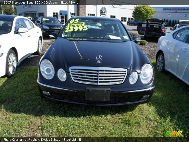 Black / Stone 2005 Mercedes-Benz E 320 CDI Sedan