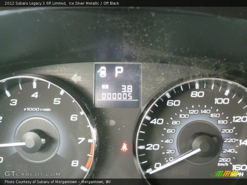 Ice Silver Metallic / Off Black 2012 Subaru Legacy 3.6R Limited