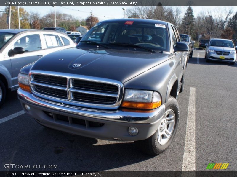 Graphite Metallic / Dark Slate Gray 2004 Dodge Dakota SLT Quad Cab 4x4