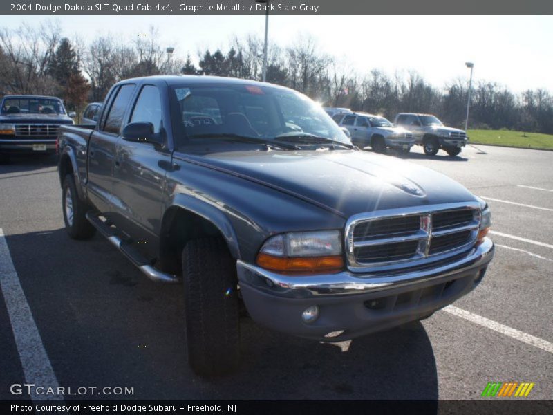 Graphite Metallic / Dark Slate Gray 2004 Dodge Dakota SLT Quad Cab 4x4