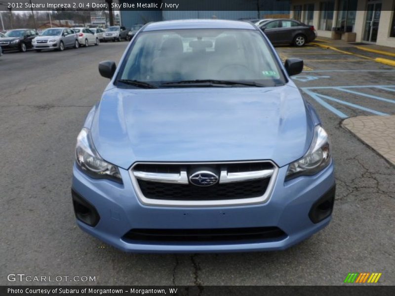 Sky Blue Metallic / Ivory 2012 Subaru Impreza 2.0i 4 Door
