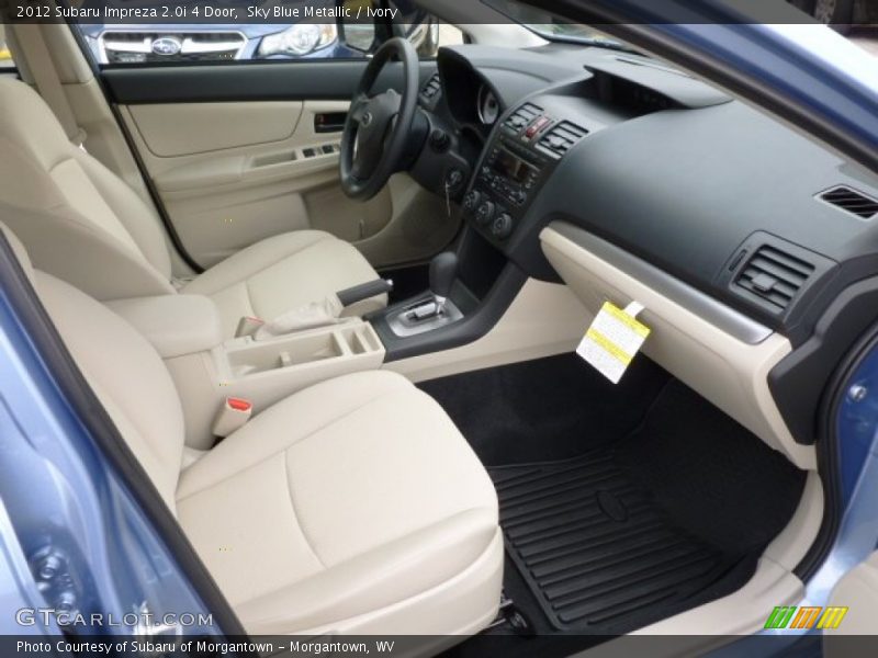  2012 Impreza 2.0i 4 Door Ivory Interior