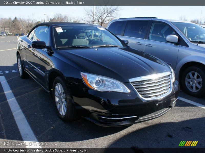 Black / Black 2011 Chrysler 200 Touring Convertible