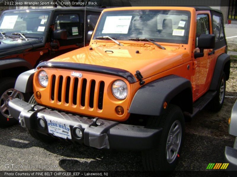 Crush Orange / Black 2012 Jeep Wrangler Sport 4x4