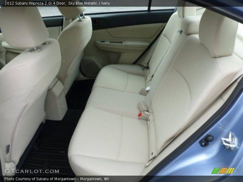Sky Blue Metallic / Ivory 2012 Subaru Impreza 2.0i 4 Door