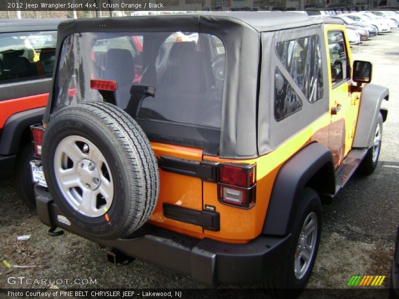 Crush Orange / Black 2012 Jeep Wrangler Sport 4x4