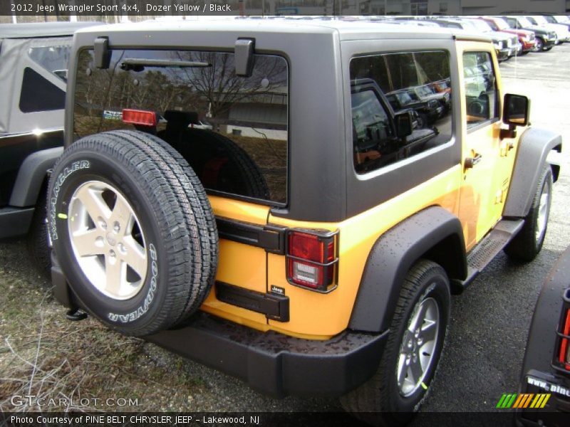 Dozer Yellow / Black 2012 Jeep Wrangler Sport 4x4