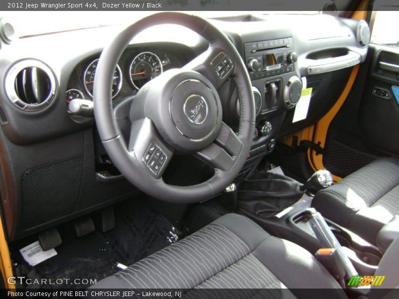 Dozer Yellow / Black 2012 Jeep Wrangler Sport 4x4