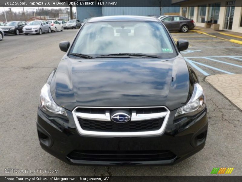 Obsidian Black Pearl / Ivory 2012 Subaru Impreza 2.0i 4 Door