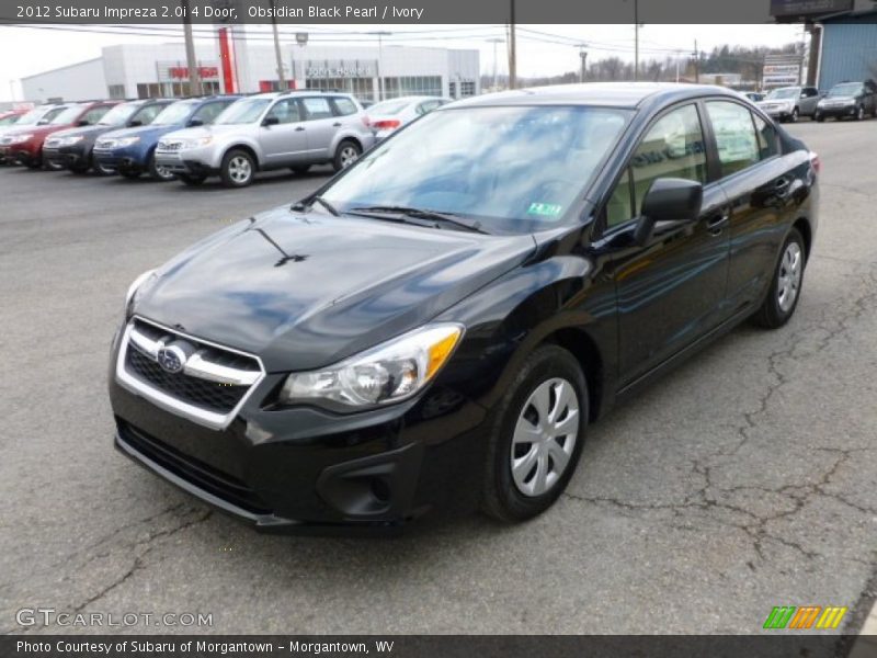 Obsidian Black Pearl / Ivory 2012 Subaru Impreza 2.0i 4 Door