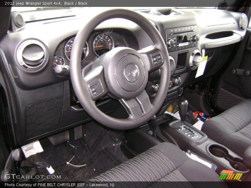 Black / Black 2012 Jeep Wrangler Sport 4x4