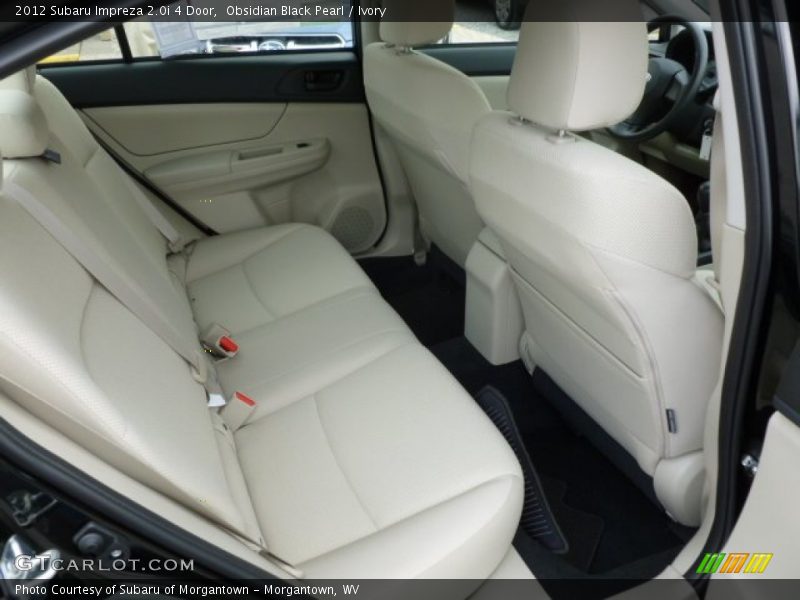 Obsidian Black Pearl / Ivory 2012 Subaru Impreza 2.0i 4 Door