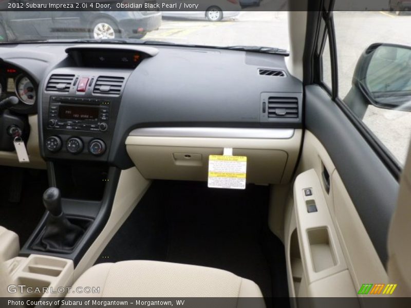 Obsidian Black Pearl / Ivory 2012 Subaru Impreza 2.0i 4 Door